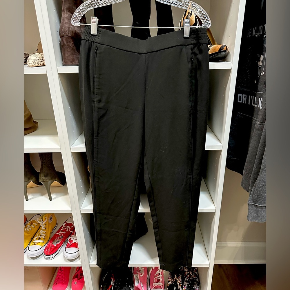 Chico’s black pants with zipper detail size .5 
Worn once